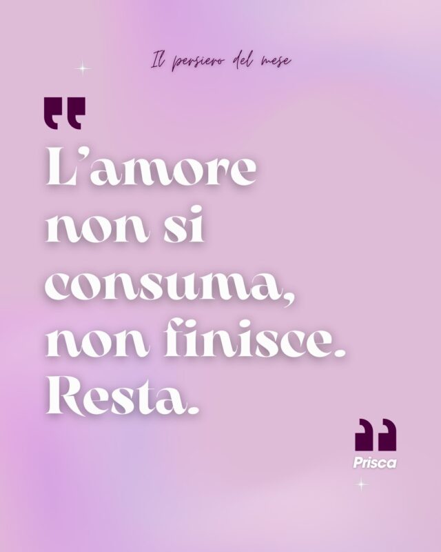 La vera magia dell'Amore è proprio questa.
Non si esaurisce, non finisce. Resta.
Supera i confini di spazio e tempo e te lo ritrovi lì, di fianco, dentro.
Perché l'Amore non si perde. Fluttua. 🩷
Cosa ne pensi? Sei d'accordo o credi che tutto ha una fine, anche l'Amore?
🌺 Parliamone. 🌺
Ti leggo, ti ascolto, ti rispondo.
__
#medium #sensitiva #medianità #anime #cielo
Sensitiva Lugano
Medium Lugano
Sensitiva Italia
Medium Italia