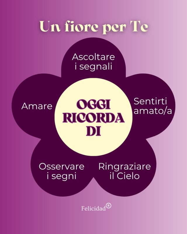 Ho un fiore per te... 🌸

Un fiore che ti ricorda di ascoltare i segnali e di osservare i segni, di amare e di sentirti amato/. E ti ricorda di ringraziare il Cielo, oggi, sempre.

✨ Salva questo fiore come promemoria.
💖 E se ti è piaciuto il mio regalo, dimmelo con un like o un tuo commento.

🌺 Ti ascolto, ti rispondo. 🌺

__
#medium #sensitiva #medianità #anime #cielo
Sensitiva Lugano
Medium Lugano
Sensitiva Italia
Medium Italia