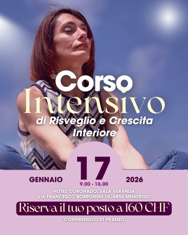 Desideri vivere un'esperienza unica a contatto con la tua parte più intima?
Hai voglia di imparare a percepire, a Sentire e di crescere interiormente?

🩷 Il 17 gennaio possiamo farlo insieme, dal vivo, in una giornata intera tutta per  noi.

Ti  spiegherò come fare, cosa fa la differenza e porterò i contatti dei vostri cari dal Cielo.
Vi comunicherò i loro messaggi e vi aiuterò a capire come percepire la loro presenza al vostro fianco.🥰

👉 Riserva subito il tuo posto!
Visita il mio sito web o scrivimi in privato e iscriviti.🩷

📆17 Gennaio | 9.00 - 18.00
📍Hotel Coronado, Sala Veranda | Via Francesco Borromini 10, 6850 Mendrisio
📌160 CHF per riservare il tuo post e vivere un'esperienza medianica unica.

___
#consulto #spirituale #anime #sensitiva #medium #medianità

Medium Lugano
Medium Italia
Sensitiva Lugano
Sensitiva Italia
Crescita spirituale
Regressione spirituale