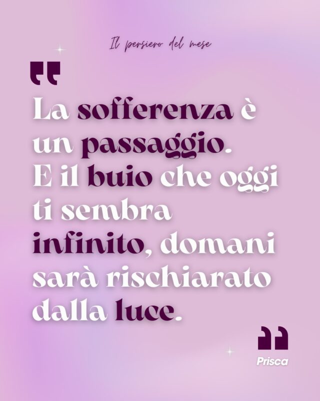 La sofferenza è un passaggio.
E il buio che oggi ti sembra infinito, domani sarà rischiarato
dalla luce.

💭 Riesci a crederlo? Senti che può essere vero?
Scrivimi nei commenti, se ti va.
Ti leggo, ti ascolto, ti rispondo. 🩷

__
#medium #sensitiva #medianità #anime #cielo
Sensitiva Lugano
Medium Lugano
Sensitiva Italia
Medium Italia