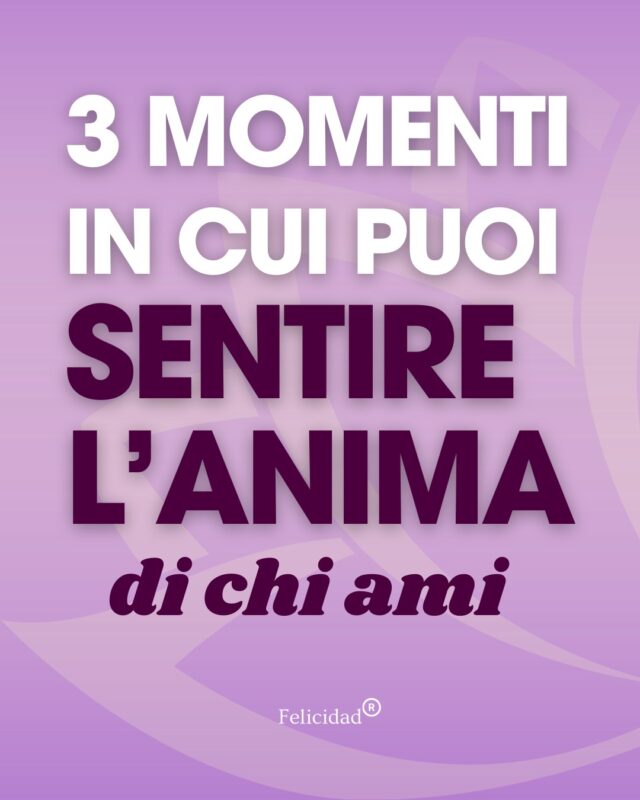 Ci sono situazioni, momenti, attimi in cui possiamo sentire forte la presenza di chi amiamo. Anche se non è più qui.💗

In particolare, ci sono3momentiincui puoi fermarti e dire: "Eccoti, sei qui!".

🤍 E a te è mai capitato di sentire vicino l'Anima di chi ami?
Raccontamelo, se ti va.
🌺Ti leggo, ti ascolto, ti rispondo. 🌺

____

#medianità #contattospirituale #sensibilità #spiritualità #medium #anime

Sensitiva Lugano
Medium Lugano
Sensitiva Italia
Medium Italia