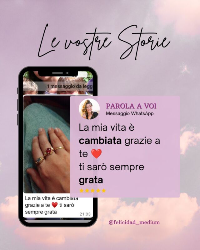 Ogni incontro con voi è una storia incredibile.
Ogni storia incredibile resterà dentro me per sempre.

Grata. 🩷

__
#medium #sensitiva #lugano #italia #anime #vita #cielo

Medium Lugano
Medium Italia
Sensitiva Lugano
Sensitiva Italia